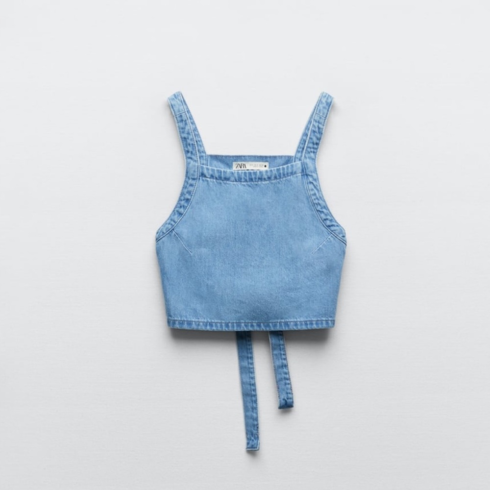 Zara Denim Crop Top